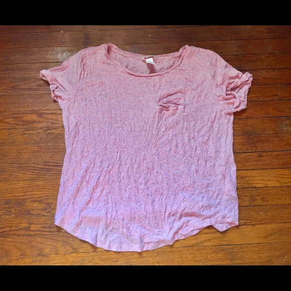 H&M Tops - H&M polka dot distressed T